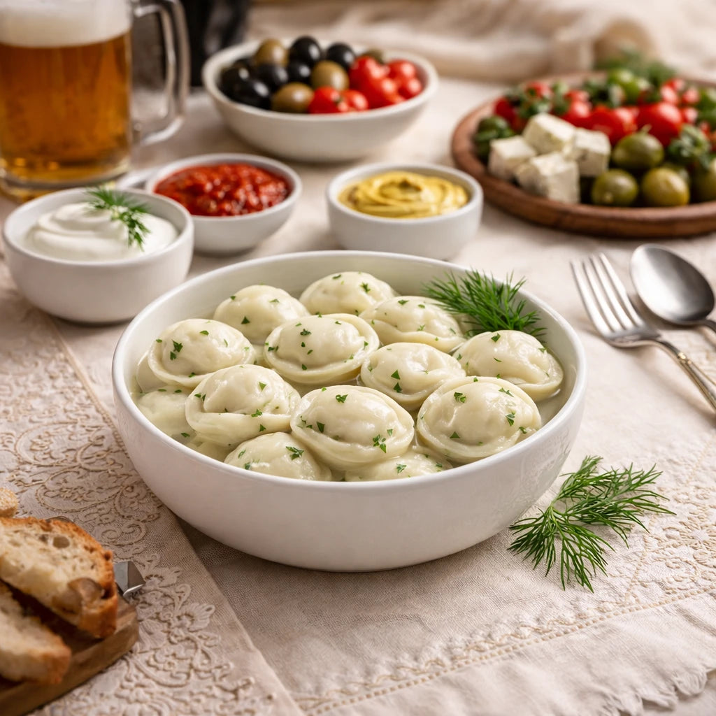 Пельмени латвийские, говядина, свинина и курица