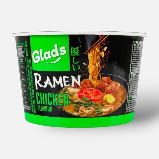 Instant ramen noodles, Glad's, with chicken