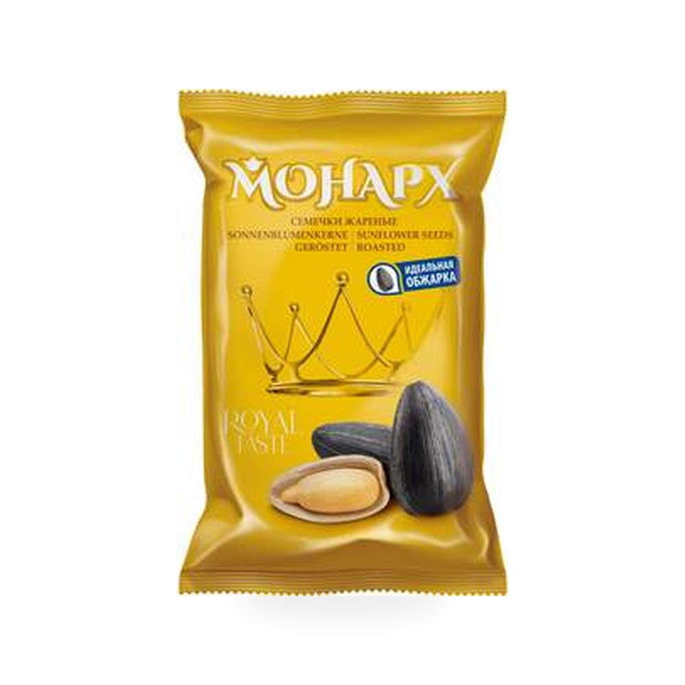 Чёрные жареные семечки подсолнечника Монарх