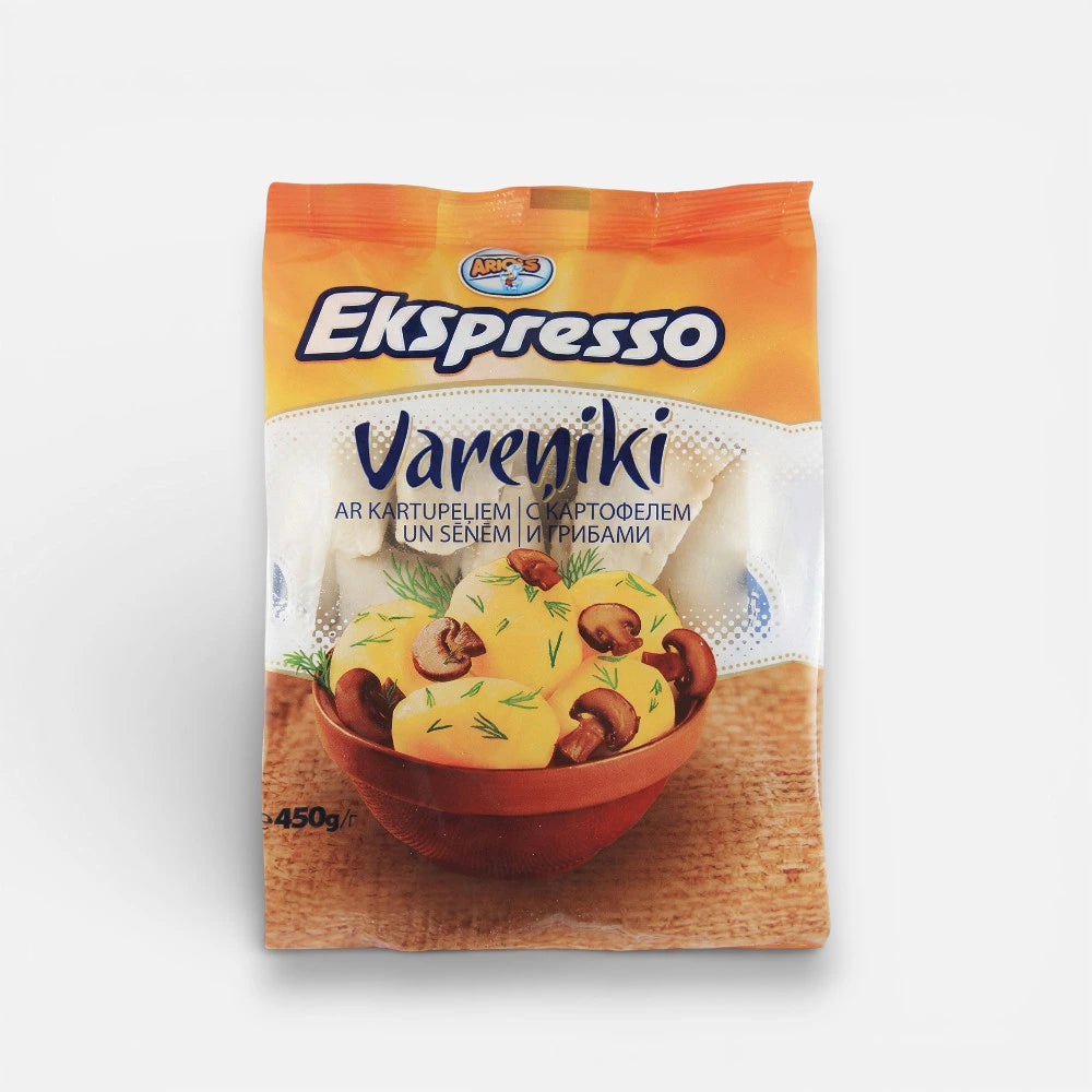Вареники Экспрессо с картошкой и грибами