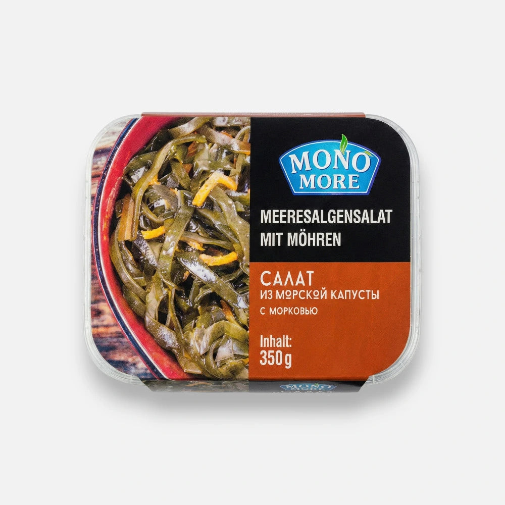 Салат из морской капусты с морковью