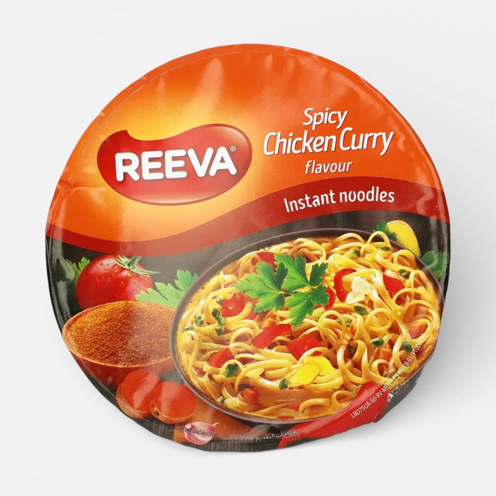 Лапша быстрого приготовления со вкусом курицы и карри Reeva, 75 г
