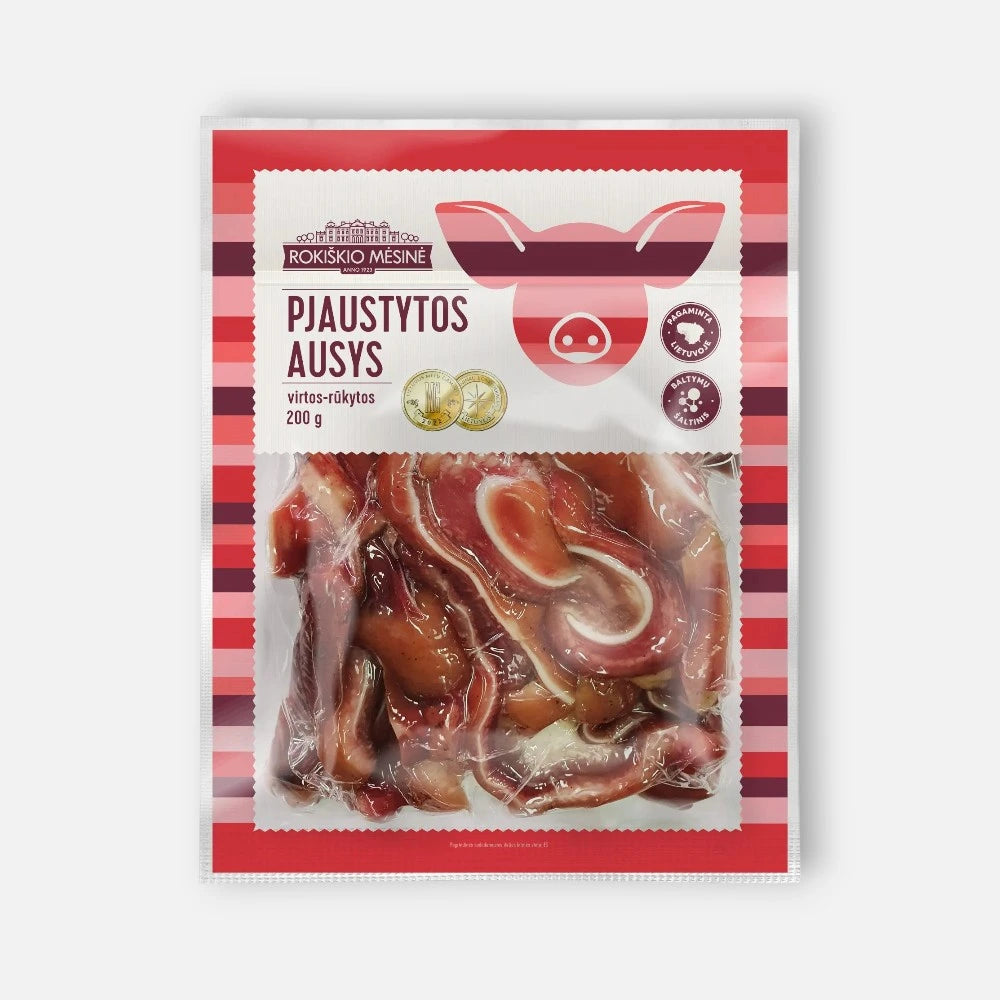 Свиные ушки Рокишкио, копченые