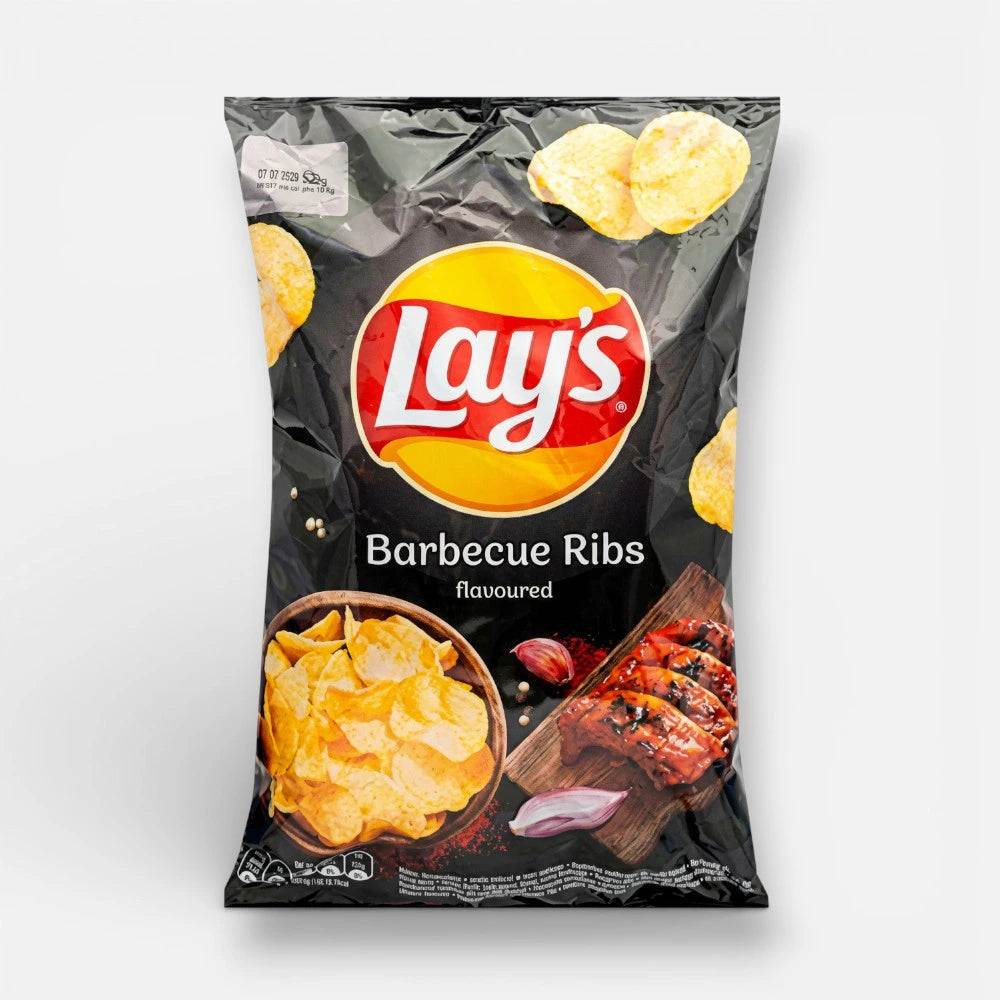 Чипсы Lay's, ребрышки барбекю