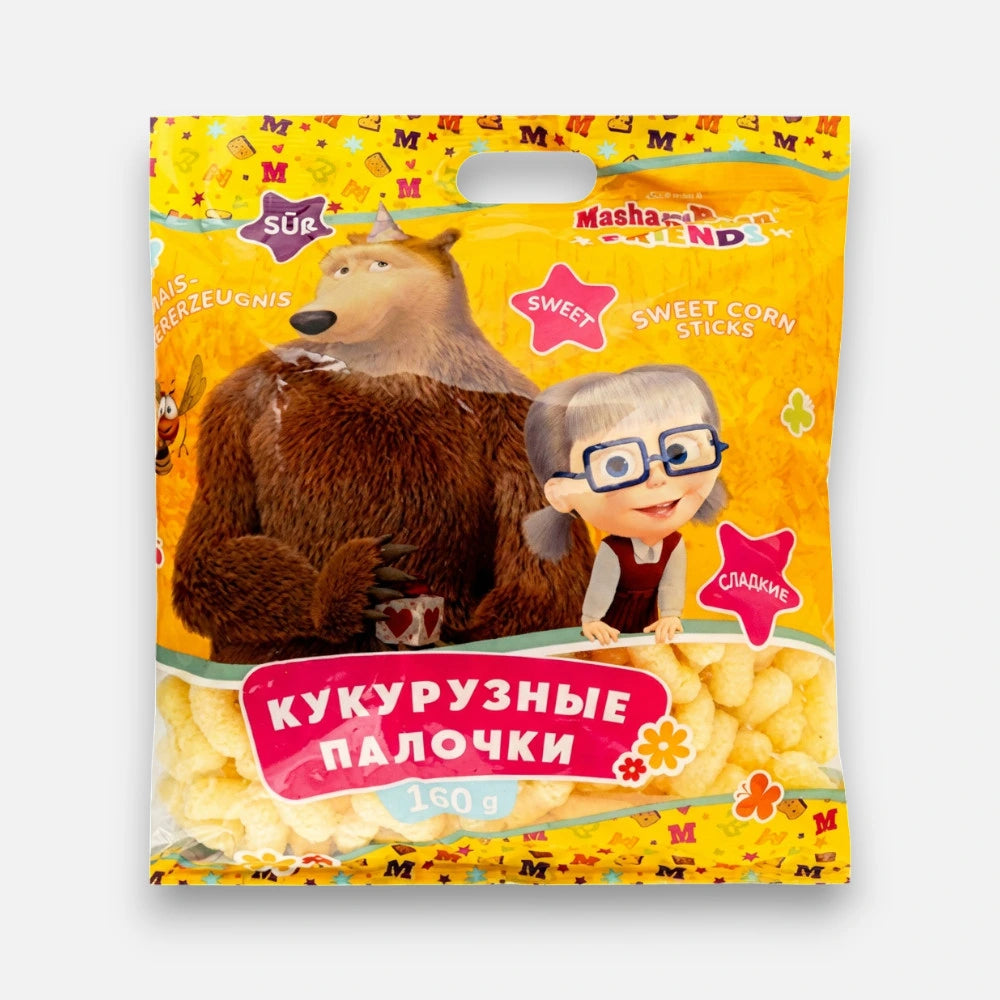 Кукурузные палочки сладкие Маша и Медведь, 160 г