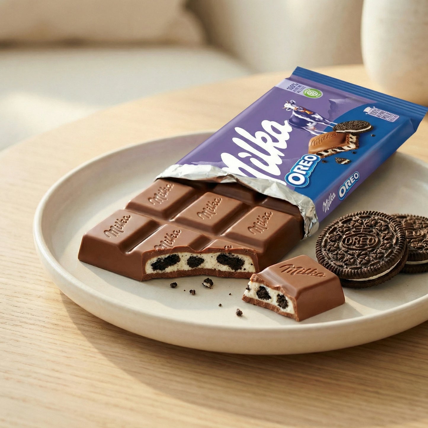 Шоколад молочный Milka с Oreo