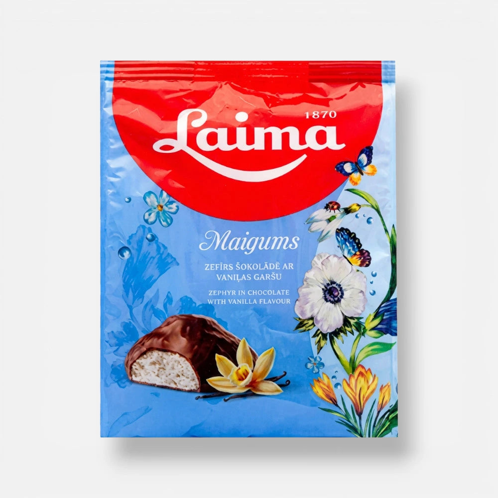 Зефир Laima Maigums, ванильный в шоколадной глазури