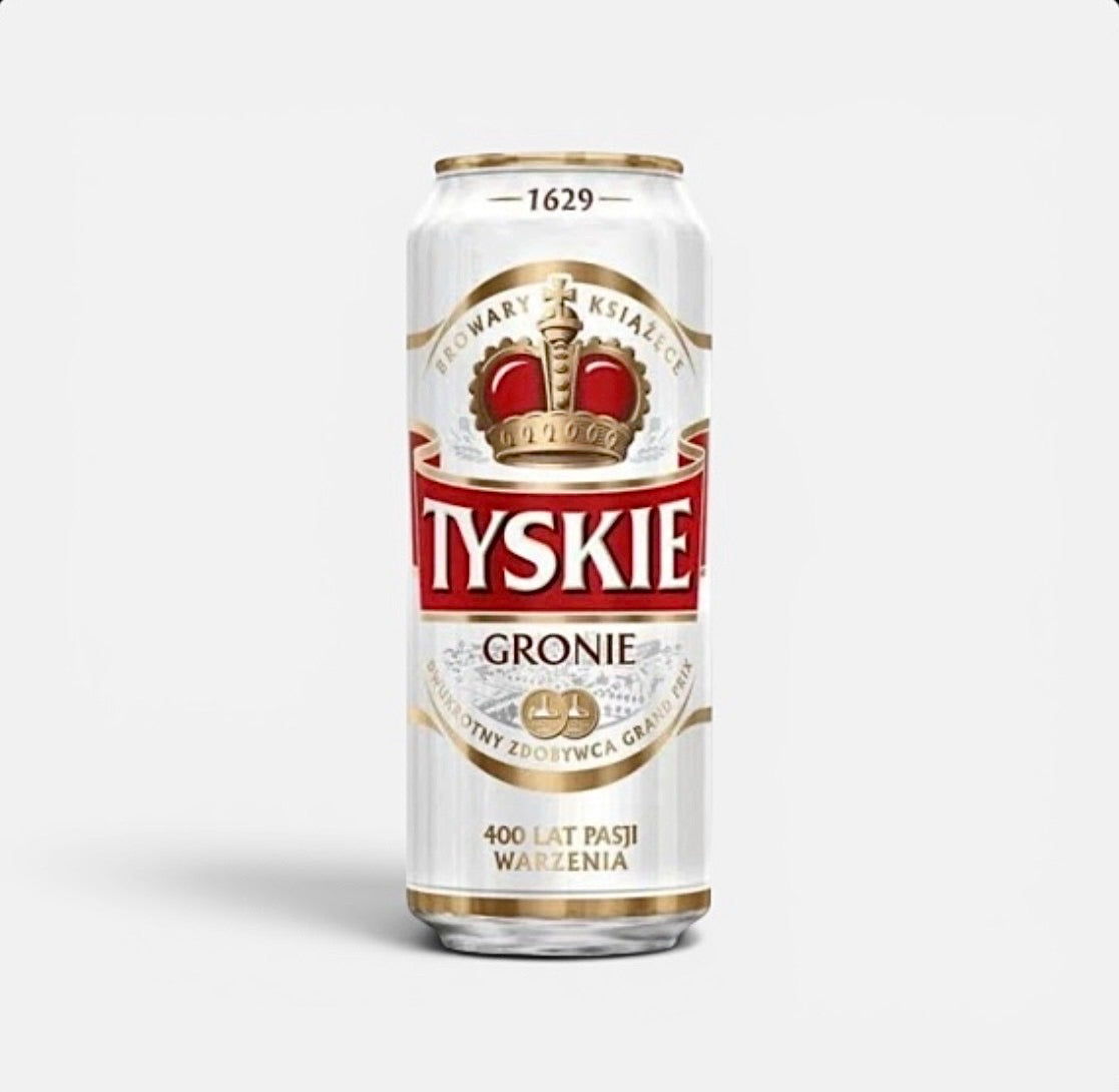 Пиво светлое Tyskie Premium, 5,2%, 500 мл