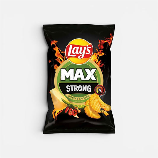 Lay's chips, spicy cheese and cayenne pepper chips