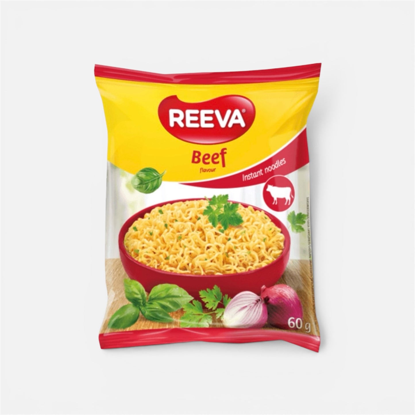 Лапша быстрого приготовления со вкусом говядины Reeva, 60 г