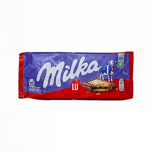 Шоколад молочный Милка с печеньем Лю