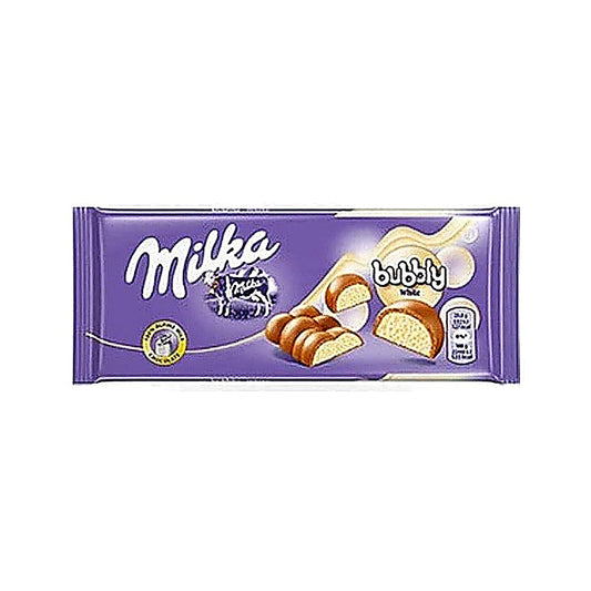 Шоколад молочный Милка белый пористый