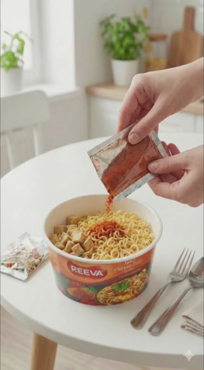 Лапша быстрого приготовления со вкусом курицы и карри Reeva, 75 г