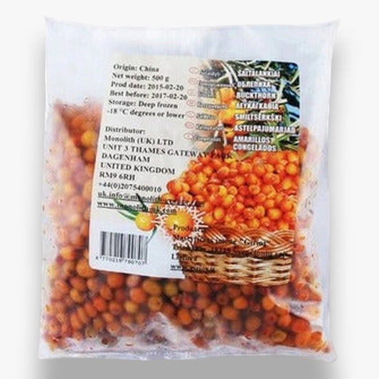 Sea buckthorn, natural, frozen