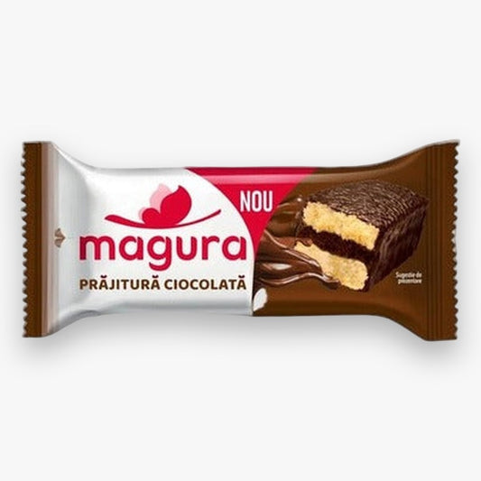 Пирожное бисквитное с шоколадной начинкой в шоколадной глазури Magura Prăjitură Ciocolată, 35 г