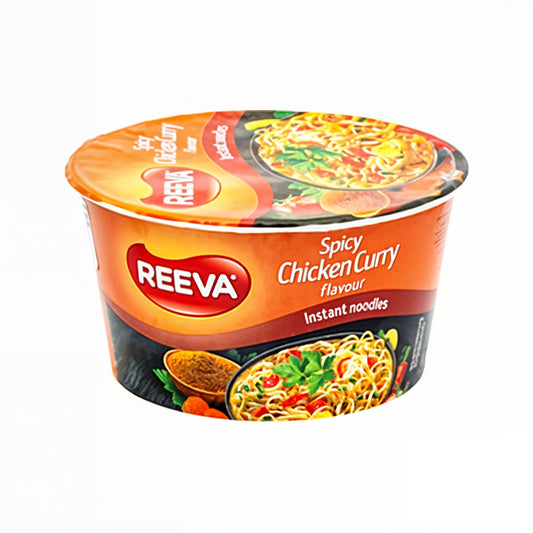 Лапша быстрого приготовления со вкусом курицы и карри Рива