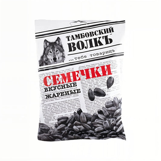 Семечки подсолнечника чёрные жареные Тамбовский волк