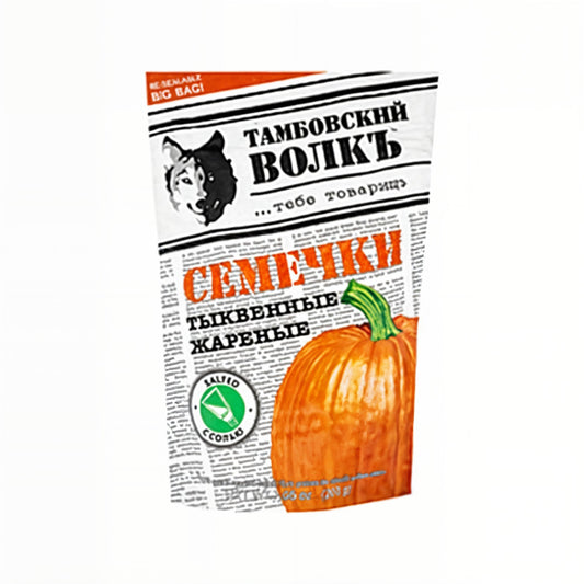 Семечки тыквенные жареные солёные Тамбовский волк
