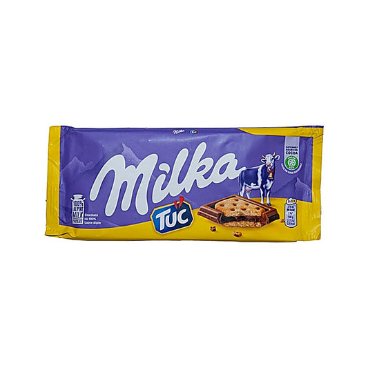 Шоколад молочный с крекером ТУК Милка
